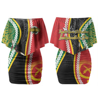 Ni-Vanuatu Indipendens Dei Celebretem Couples Matching Off Shoulder Short Dress and Hawaiian Shirt Yumi Yumi Yumi LT7 - Polynesian Pride