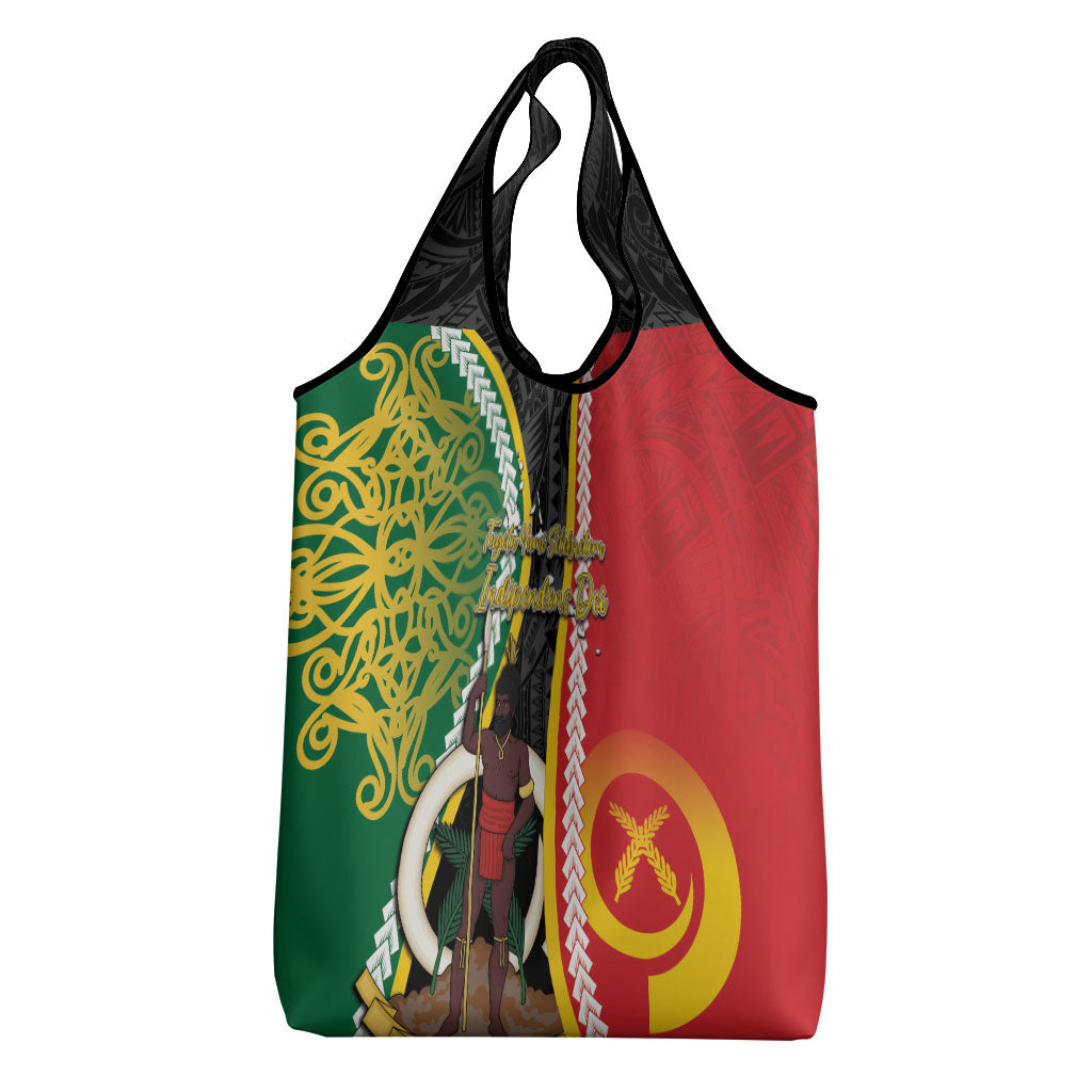 Ni-Vanuatu Indipendens Dei Celebretem Grocery Bag Yumi Yumi Yumi LT7 - Polynesian Pride