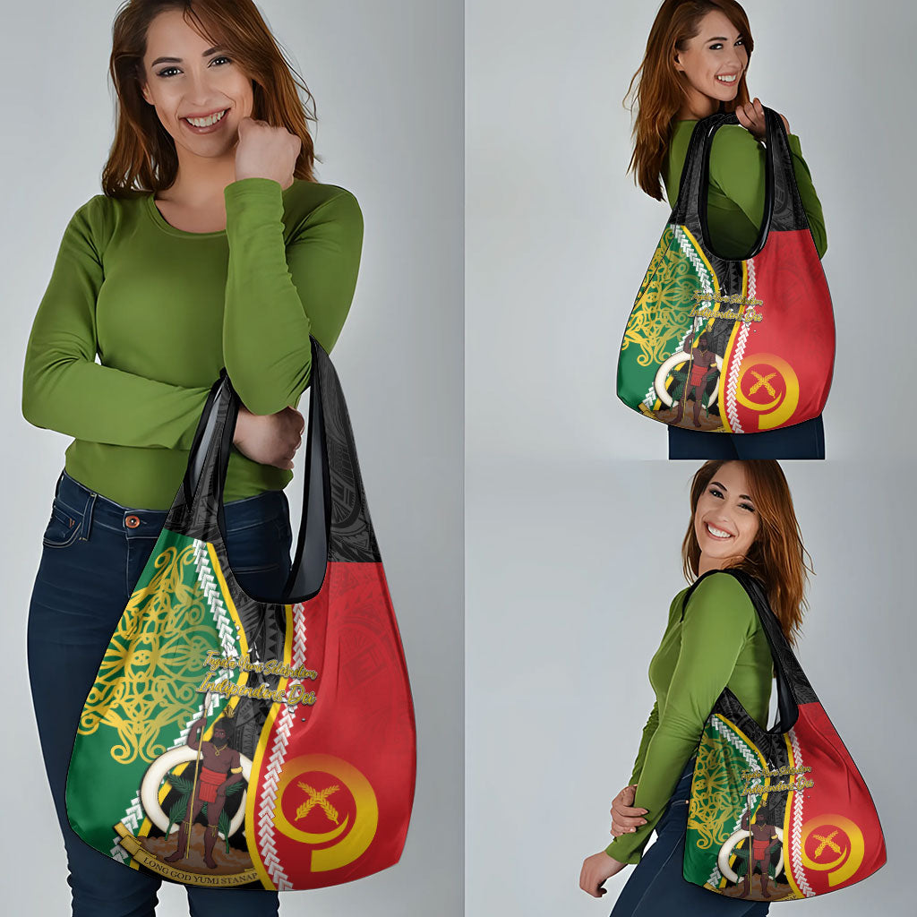 Ni-Vanuatu Indipendens Dei Celebretem Grocery Bag Yumi Yumi Yumi LT7 - Polynesian Pride