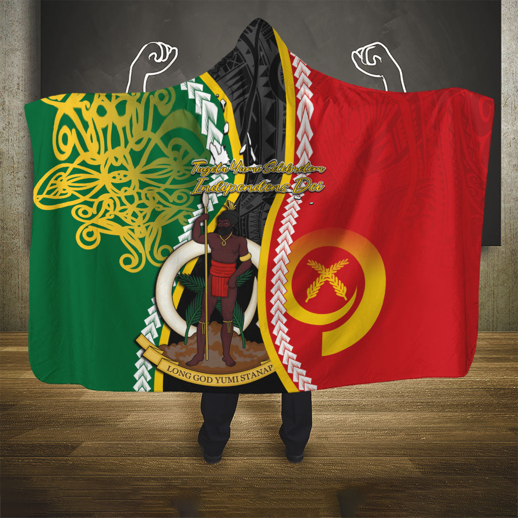 Ni-Vanuatu Indipendens Dei Celebretem Hooded Blanket Yumi Yumi Yumi LT7 - Polynesian Pride