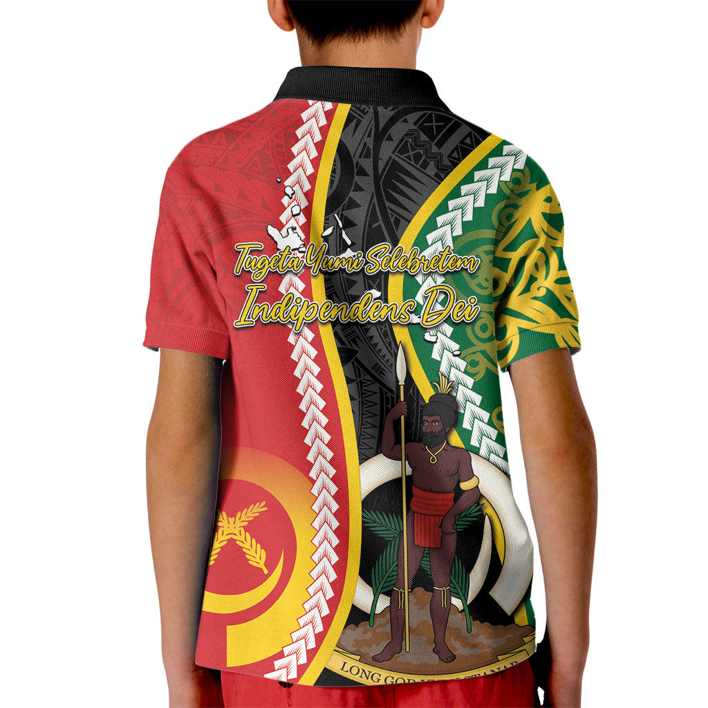 Ni-Vanuatu Indipendens Dei Celebretem Kid Polo Shirt Yumi Yumi Yumi LT7 - Polynesian Pride