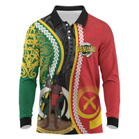Ni-Vanuatu Indipendens Dei Celebretem Long Sleeve Polo Shirt Yumi Yumi Yumi LT7 Multicolor - Polynesian Pride