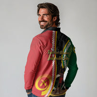 Ni-Vanuatu Indipendens Dei Celebretem Long Sleeve Polo Shirt Yumi Yumi Yumi LT7 - Polynesian Pride
