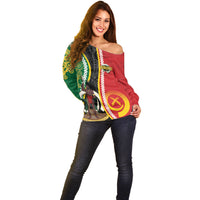 Ni-Vanuatu Indipendens Dei Celebretem Off Shoulder Sweater Yumi Yumi Yumi