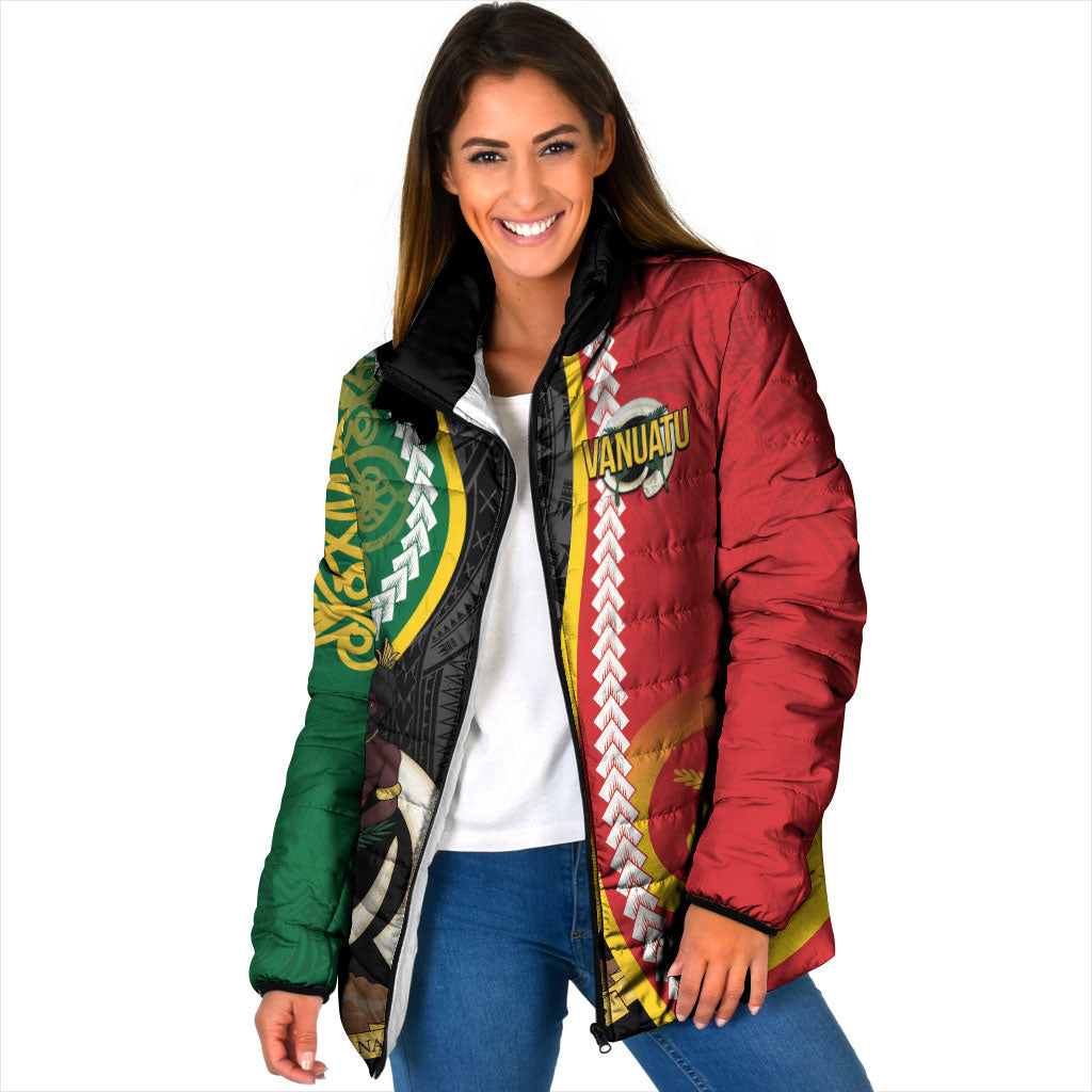 Ni-Vanuatu Indipendens Dei Celebretem Padded Jacket Yumi Yumi Yumi LT7 Women Multicolor - Polynesian Pride