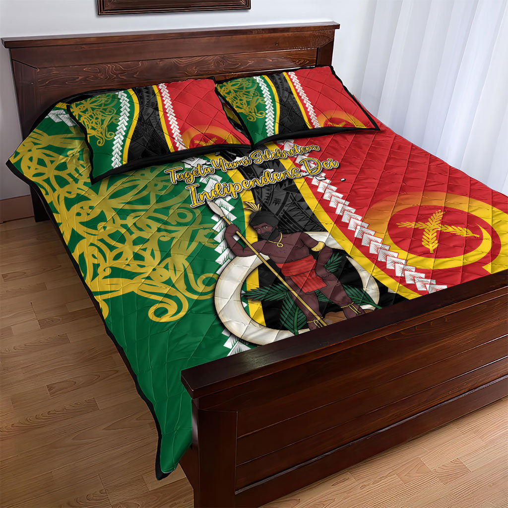 Ni-Vanuatu Indipendens Dei Celebretem Quilt Bed Set Yumi Yumi Yumi LT7 - Polynesian Pride
