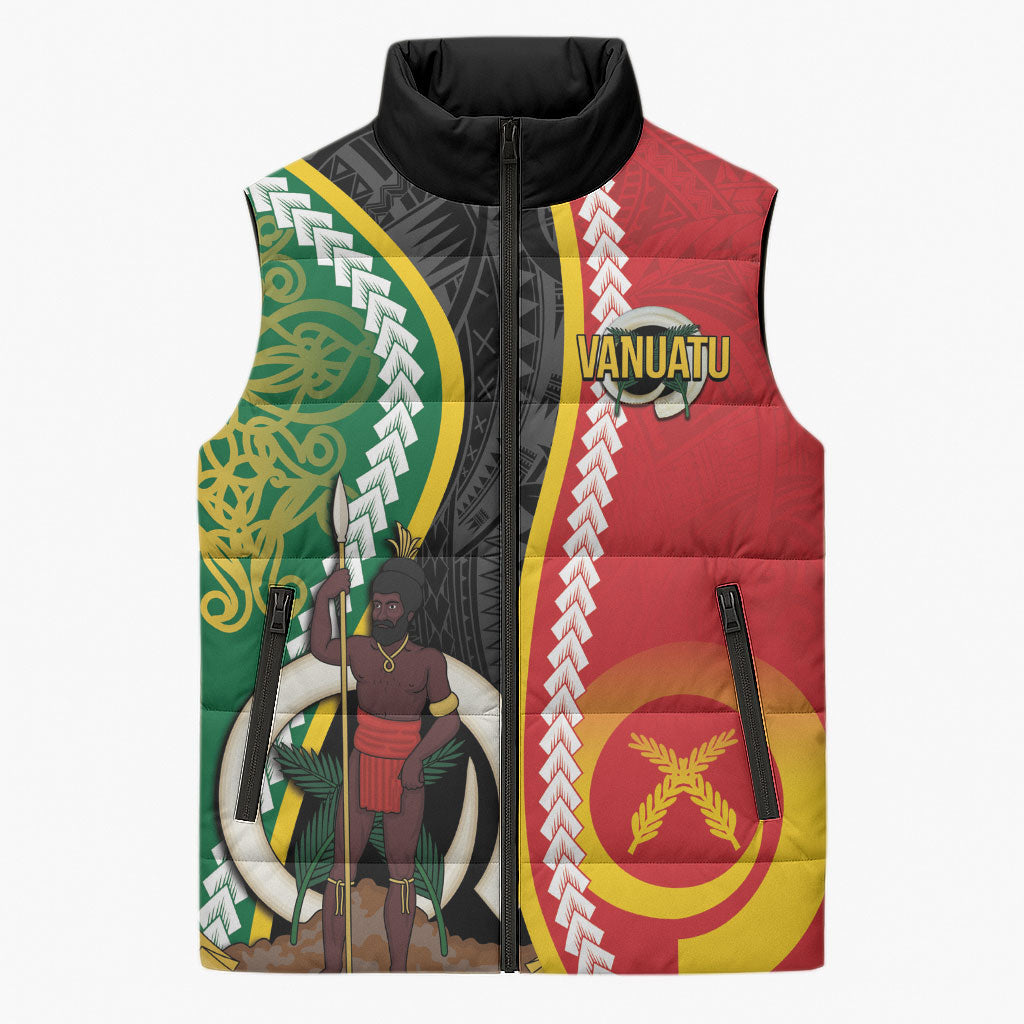Ni-Vanuatu Indipendens Dei Celebretem Sleeveless Puffer Jacket Yumi Yumi Yumi LT7 Unisex Multicolor - Polynesian Pride
