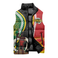 Ni-Vanuatu Indipendens Dei Celebretem Sleeveless Puffer Jacket Yumi Yumi Yumi LT7 - Polynesian Pride