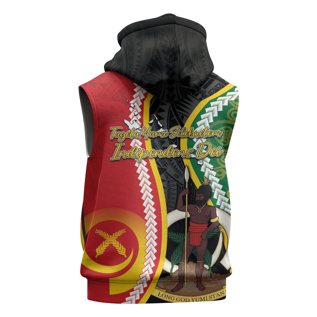 Ni-Vanuatu Indipendens Dei Celebretem Sleeveless Zip Hoodie Yumi Yumi Yumi LT7 - Polynesian Pride