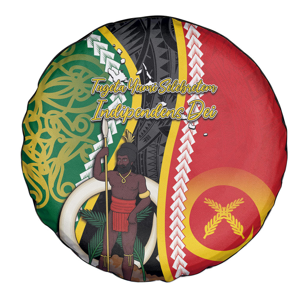 Ni-Vanuatu Indipendens Dei Celebretem Spare Tire Cover Yumi Yumi Yumi LT7 - Polynesian Pride