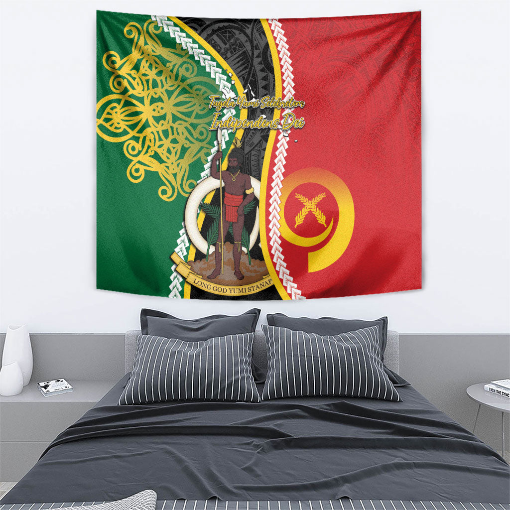 Ni-Vanuatu Indipendens Dei Celebretem Tapestry Yumi Yumi Yumi LT7 - Polynesian Pride