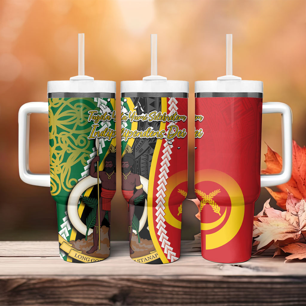 Ni-Vanuatu Indipendens Dei Celebretem Tumbler With Handle Yumi Yumi Yumi LT7 - Polynesian Pride