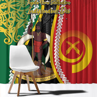 Ni-Vanuatu Indipendens Dei Celebretem Window Curtain Yumi Yumi Yumi LT7 - Polynesian Pride