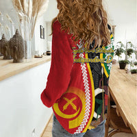 Ni-Vanuatu Indipendens Dei Celebretem Women Casual Shirt Yumi Yumi Yumi LT7 - Polynesian Pride