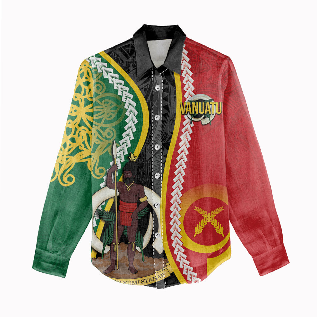 Ni-Vanuatu Indipendens Dei Celebretem Women Casual Shirt Yumi Yumi Yumi LT7 - Polynesian Pride