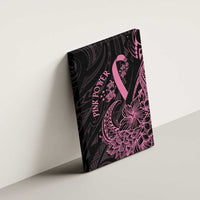 Polynesian Pink Power Canvas Wall Art Breast Cancer Ribbon Turtle and Flowers LT7 - Polynesian Pride