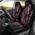 Polynesian Pink Power Car Seat Cover Breast Cancer Ribbon Turtle and Flowers