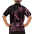 Polynesian Pink Power Family Matching Mermaid Dress and Hawaiian Shirt Breast Cancer Ribbon Turtle and Flowers