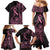 Polynesian Pink Power Family Matching Mermaid Dress and Hawaiian Shirt Breast Cancer Ribbon Turtle and Flowers