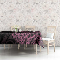 Polynesian Pink Power Tablecloth Breast Cancer Ribbon Turtle and Flowers LT7 - Polynesian Pride