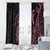 Polynesian Pink Power Window Curtain Breast Cancer Ribbon Turtle and Flowers