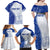 Personalised Queen Victoria School Family Matching Off Shoulder Maxi Dress and Hawaiian Shirt QVS Old Boys LT7 - Polynesian Pride