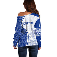 Personalised Queen Victoria School Off Shoulder Sweater QVS Old Boys LT7 - Polynesian Pride