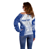 Personalised Queen Victoria School Off Shoulder Sweater QVS Old Boys LT7 - Polynesian Pride