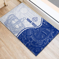 Personalised Queen Victoria School Rubber Doormat QVS Old Boys LT7 - Polynesian Pride