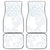 Samoa White Sunday Car Mats Hibiscus Special LT7 White - Polynesian Pride