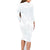 Samoa White Sunday Family Matching Long Sleeve Bodycon Dress and Hawaiian Shirt Hibiscus Special LT7 - Polynesian Pride