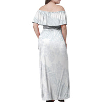 Samoa White Sunday Family Matching Off Shoulder Maxi Dress and Hawaiian Shirt Hibiscus Special LT7 - Polynesian Pride