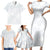 Samoa White Sunday Family Matching Short Sleeve Bodycon Dress and Hawaiian Shirt Hibiscus Special LT7 - Polynesian Pride