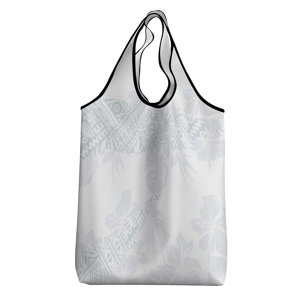 Samoa White Sunday Grocery Bag Hibiscus Special