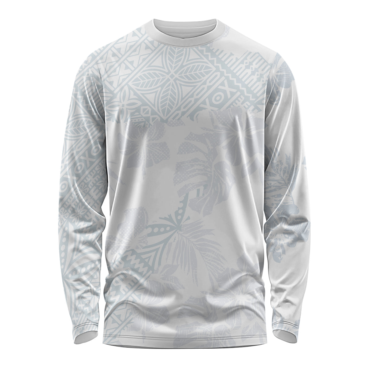 Samoa White Sunday Long Sleeve Shirt Hibiscus Special LT7 Unisex White - Polynesian Pride