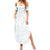 Samoa White Sunday Summer Maxi Dress Hibiscus Special LT7 Women White - Polynesian Pride