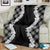 Hawaii Aloha Plumeria Lei Black Palaka Blanket - Polynesian Pride