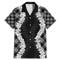 Hawaii Aloha Plumeria Lei Black Palaka Family Matching Mermaid Dress and Hawaiian Shirt - Polynesian Pride