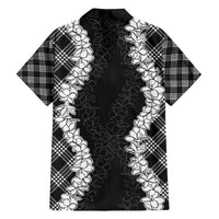 Hawaii Aloha Plumeria Lei Black Palaka Family Matching Puletasi and Hawaiian Shirt LT7 - Polynesian Pride