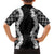 Hawaii Aloha Plumeria Lei Black Palaka Kid Hawaiian Shirt - Polynesian Pride