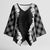 Hawaii Aloha Plumeria Lei Black Palaka Kimono Sleeve Blouse - Polynesian Pride