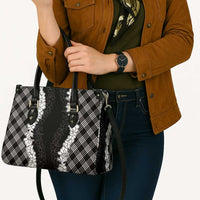 Hawaii Aloha Plumeria Lei Black Palaka Leather Bag - Polynesian Pride