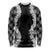 Hawaii Aloha Plumeria Lei Black Palaka Long Sleeve Shirt - Polynesian Pride