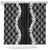 Hawaii Aloha Plumeria Lei Black Palaka Shower Curtain - Polynesian Pride