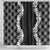 Hawaii Aloha Plumeria Lei Black Palaka Shower Curtain - Polynesian Pride