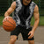 Hawaii Aloha Plumeria Lei Black Palaka Sleeveless Hoodie - Polynesian Pride