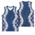 Hawaii Aloha Plumeria Lei Navy Palaka Basketball Jersey - Polynesian Pride