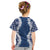 Hawaii Aloha Plumeria Lei Navy Palaka Kid T Shirt - Polynesian Pride