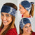 Hawaii Aloha Plumeria Lei Navy Palaka Neck Gaiter - Polynesian Pride