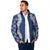 Hawaii Aloha Plumeria Lei Navy Palaka Padded Jacket - Polynesian Pride